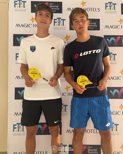 Tenisçilerimiz Kerem ve Melih'ten ikincilik! 