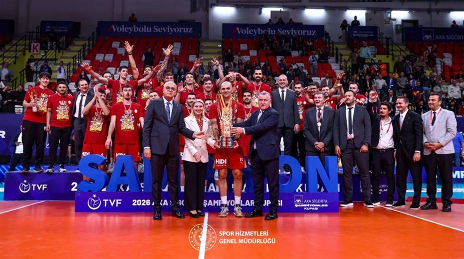 AXA Sigorta Erkekler Şampiyonlar Kupası’nın sahibi Galatasaray!