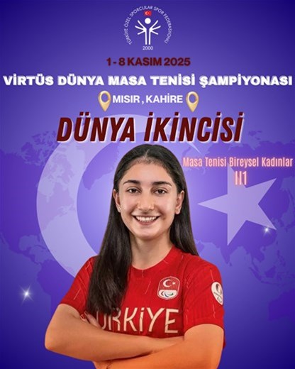 Özel sporcumuz Ebru'dan dünya ikinciliği!