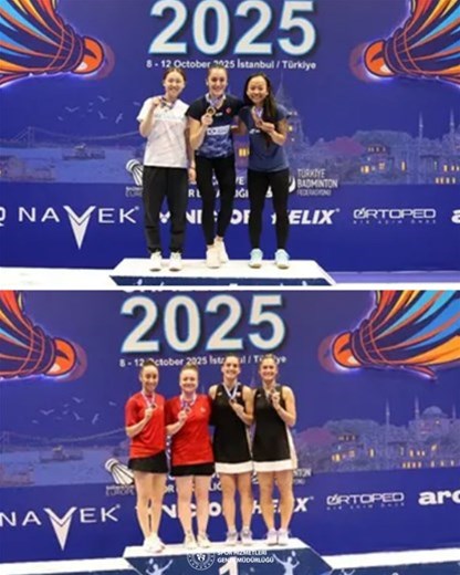 Badminton'da 2 madalya!
