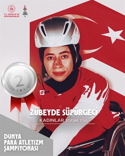Bir gümüş madalya da Zübeyde'den! 
