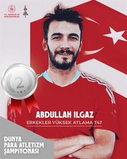 Abdullah'tan gümüş madalya! 