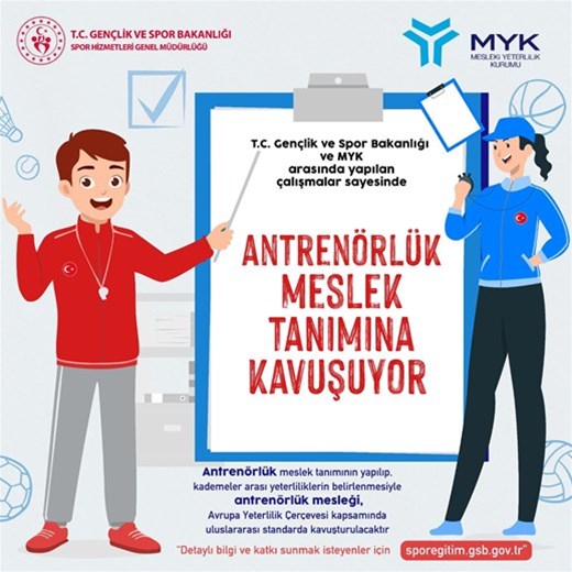 Antrenörlük meslek tanımına kavuşuyor