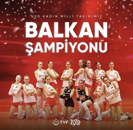 U20 kadın voleybolcularımız Balkan şampiyonu
