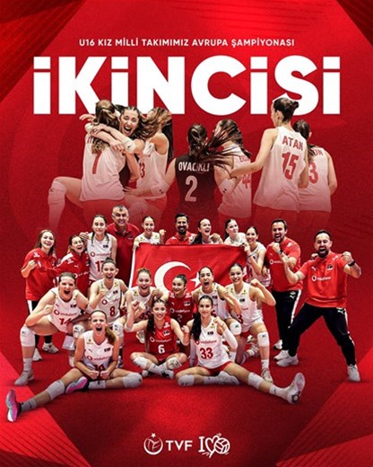 U16 Kız Voleybol Milli Takımımız Avrupa ikincisi! 