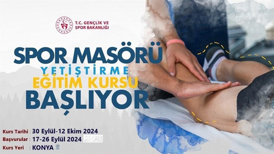 Spor masörü kurs başvuruları başladı