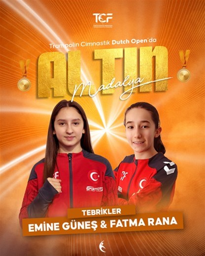 Emine ve Fatma'dan cimnastikte altın! 
