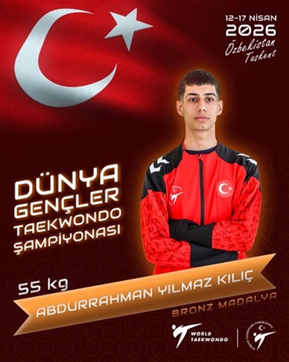 Tekvandocumuz Abdurrahman dünya 3'üncüsü! 