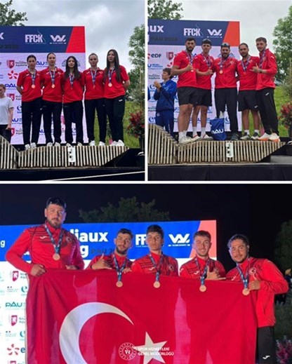  Raftingte kadınlarda, erkeklerde ve genel klasmanda dünya üçüncülüğü! 