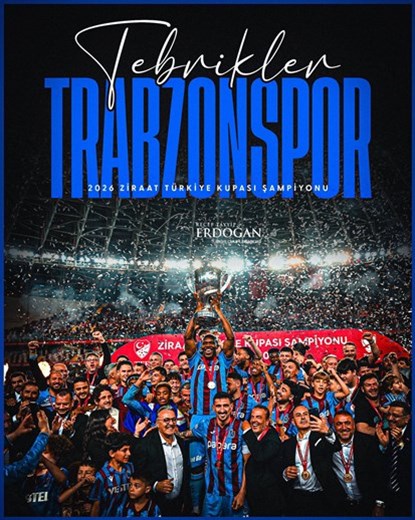2026 Ziraat Türkiye Kupası şampiyonu Trabzonspor!