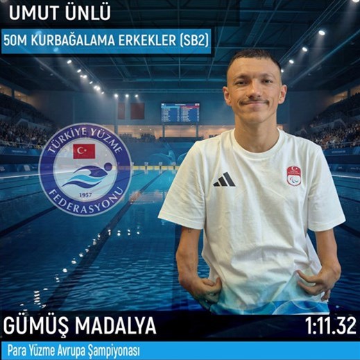 Umut, para yüzmede Avrupa ikincisi! 