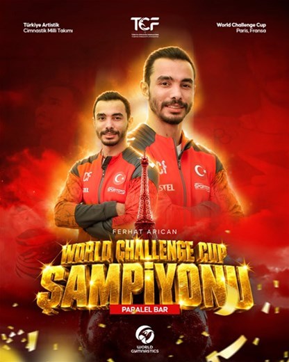 Milli cimnastikçimiz Ferhat’ten altın madalya! 