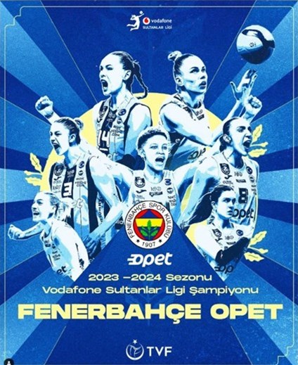 Vodafone Sultanlar Ligi’nde şampiyon Fenerbahçe Opet 