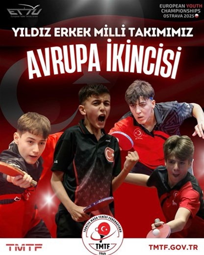Masa tenisinde Avrupa ikincisiyiz! 